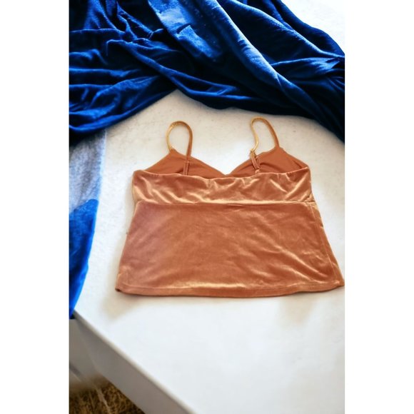 NWOT Wild Fable Velvet Cami Rustic Color Tank Top Size Large - Picture 2 of 10